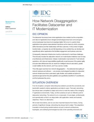 How Network Disaggregation Facilitates Datacenter and IT Modernization ...