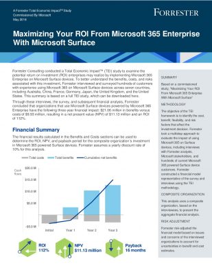 Maximizing Your ROI From Microsoft 365 Enterprise With Microsoft ...
