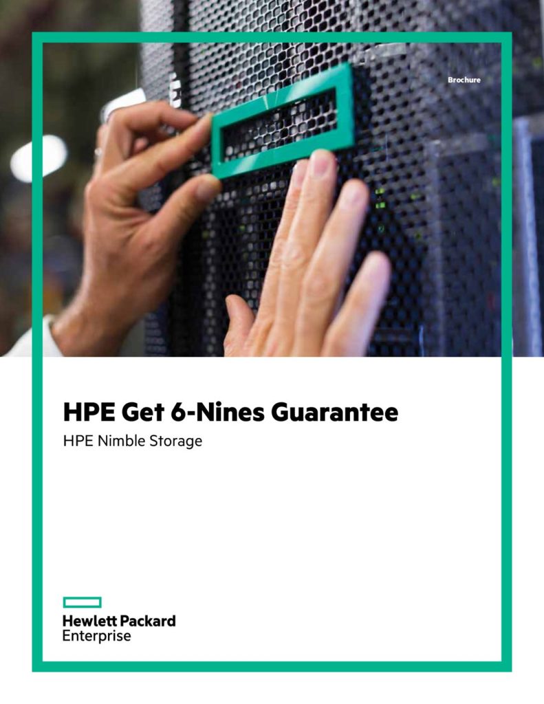 Nimble Storage Sets Six Nines Availability Standard business whitepaper