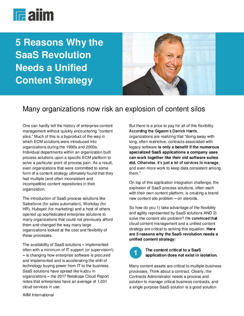 5 reasons the SaaS revolution needs a unified content strategy
