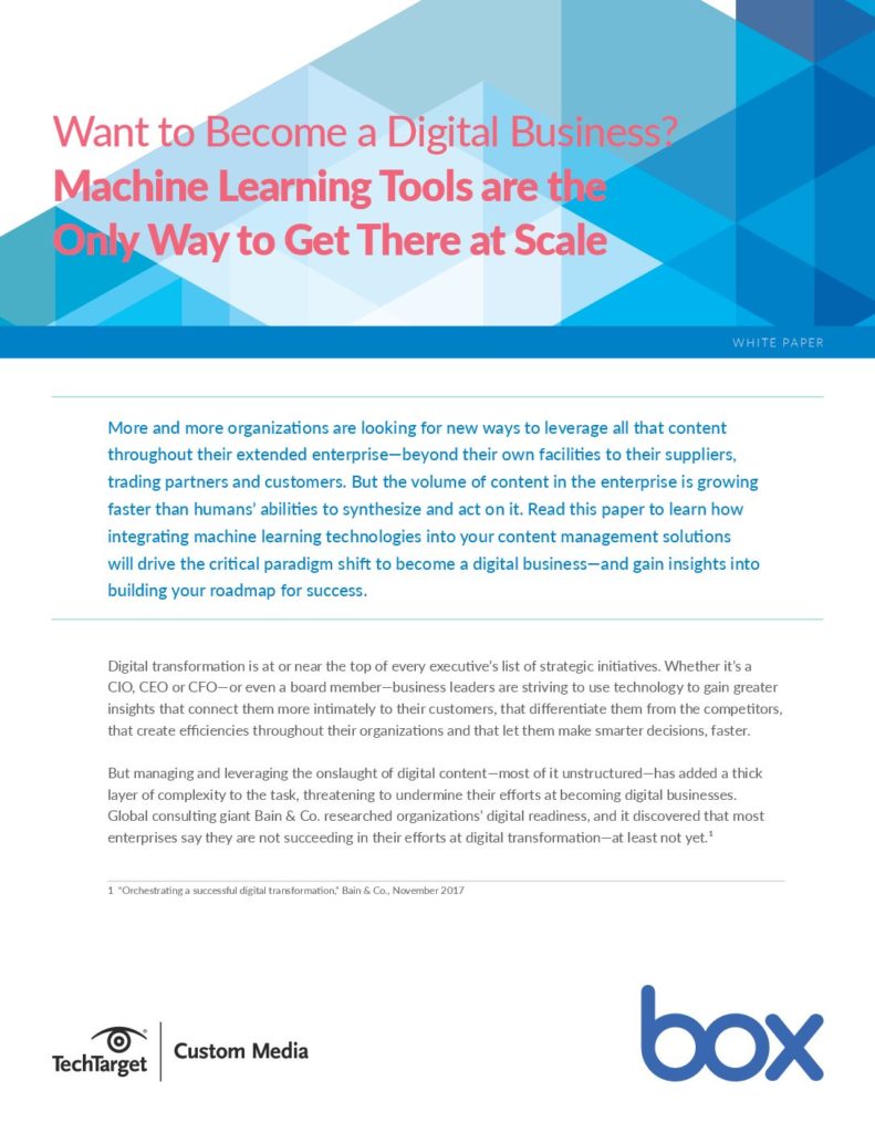 Unlock the value of enterprise content management with machine learning