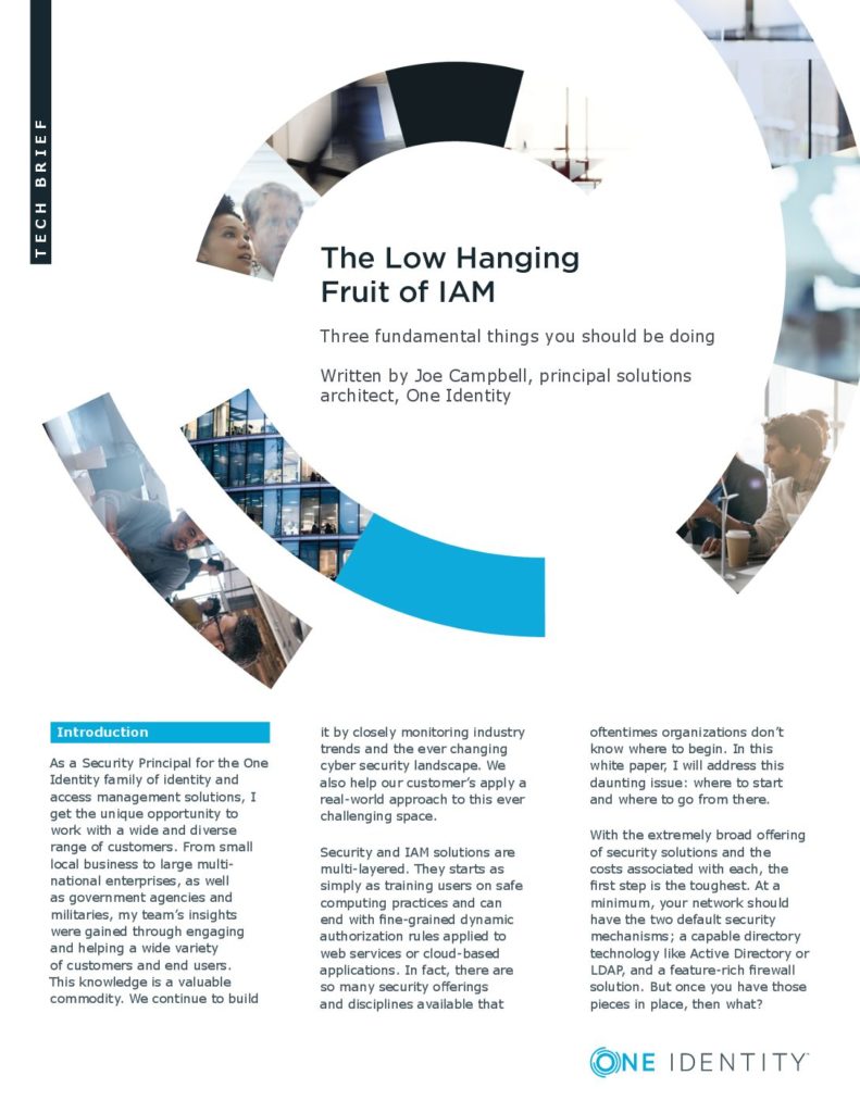 The Low Hanging Fruit Of IAM – Three Fundamental Things You Should Be Doing