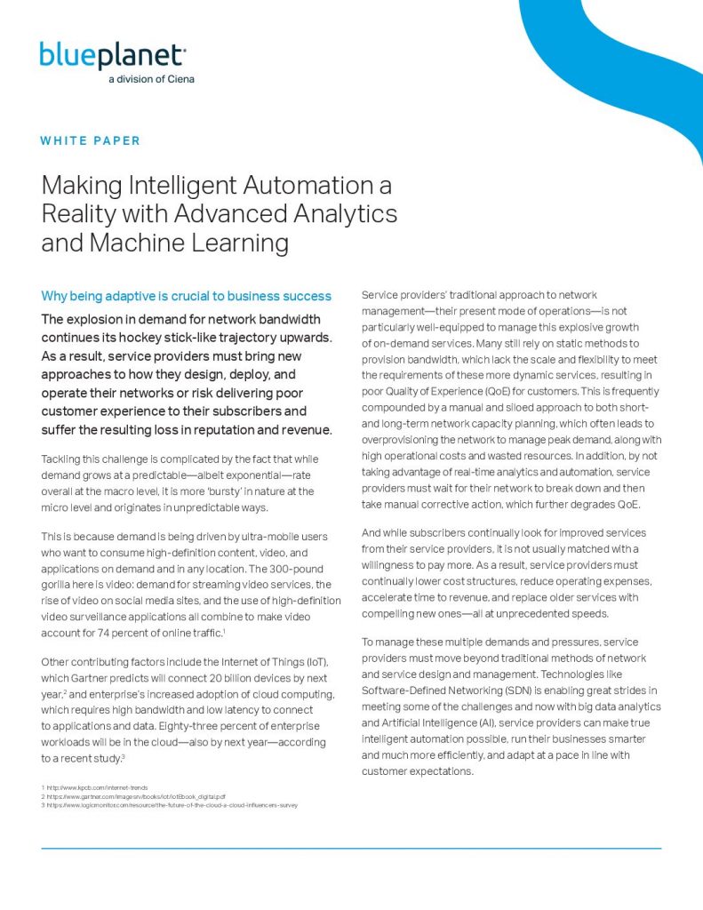 Making Intelligent Automation A Reality With Advanced Analytics And Machine Learning