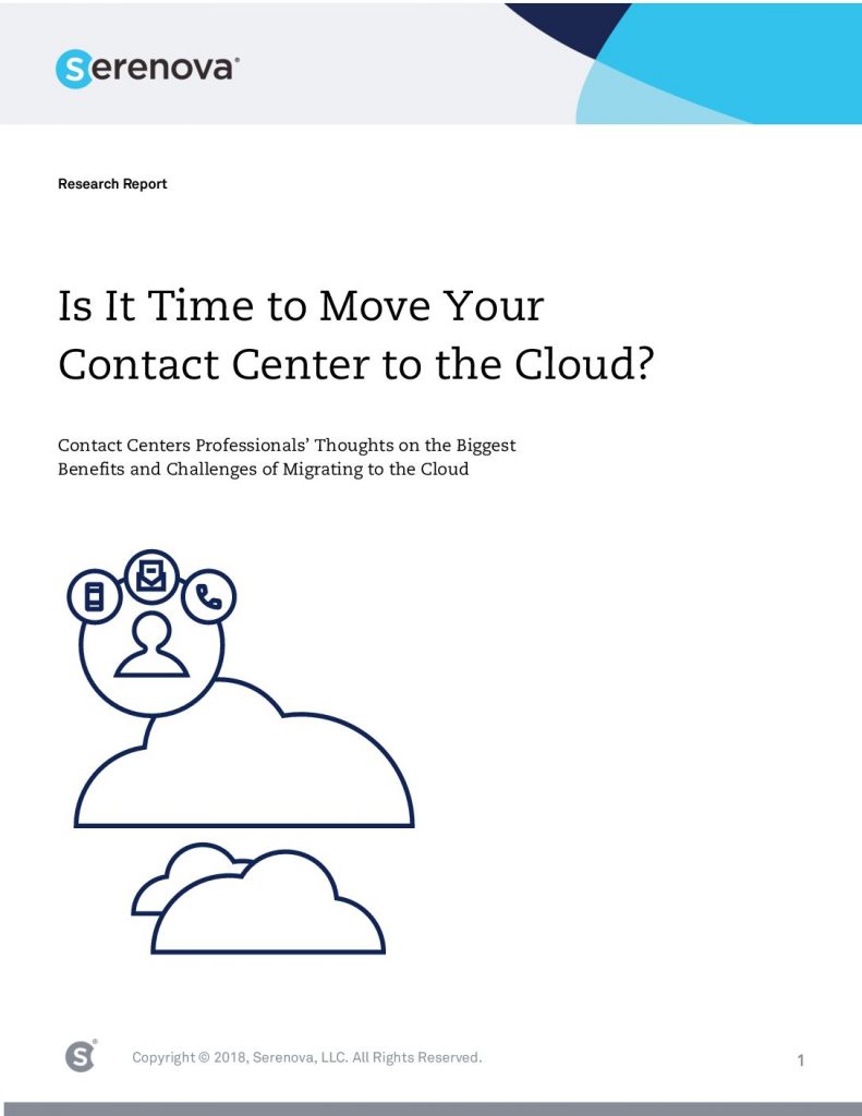 Is it Time to Move Your Contact Center to the Cloud?