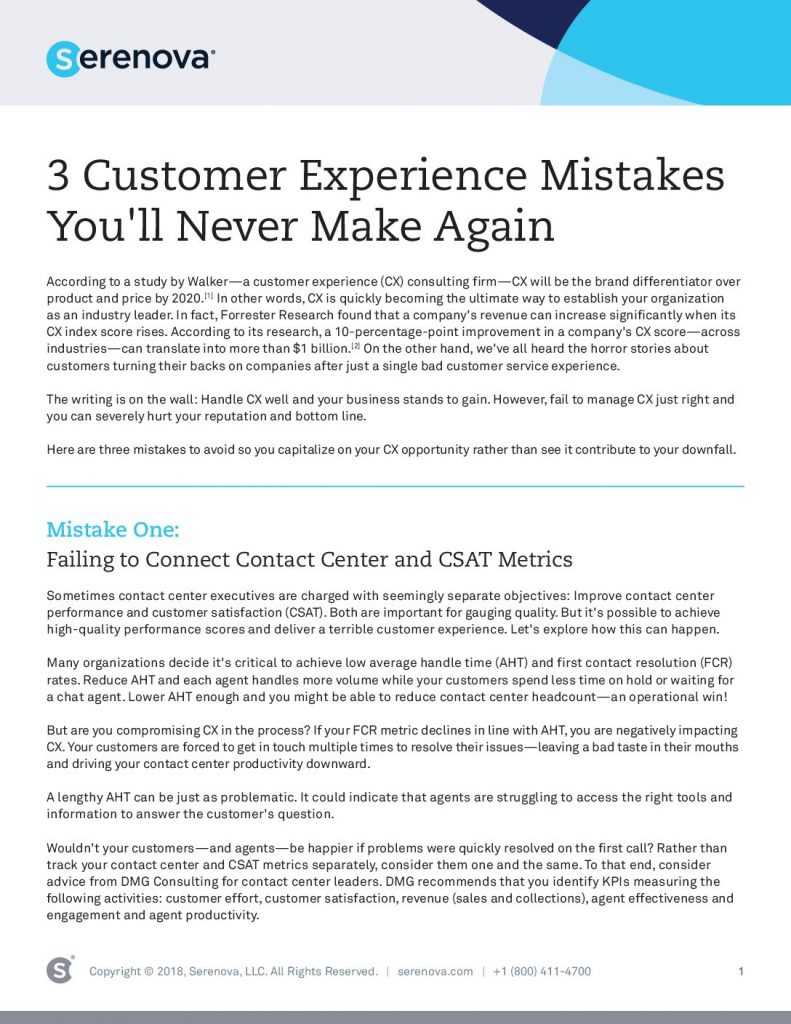3 Customer Experience Mistakes You’ll Never Make Again