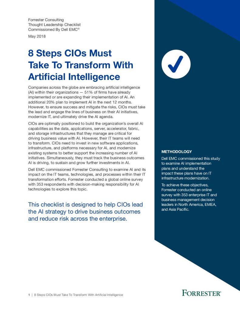 8 Steps CIOs Must Take To Transform with AI