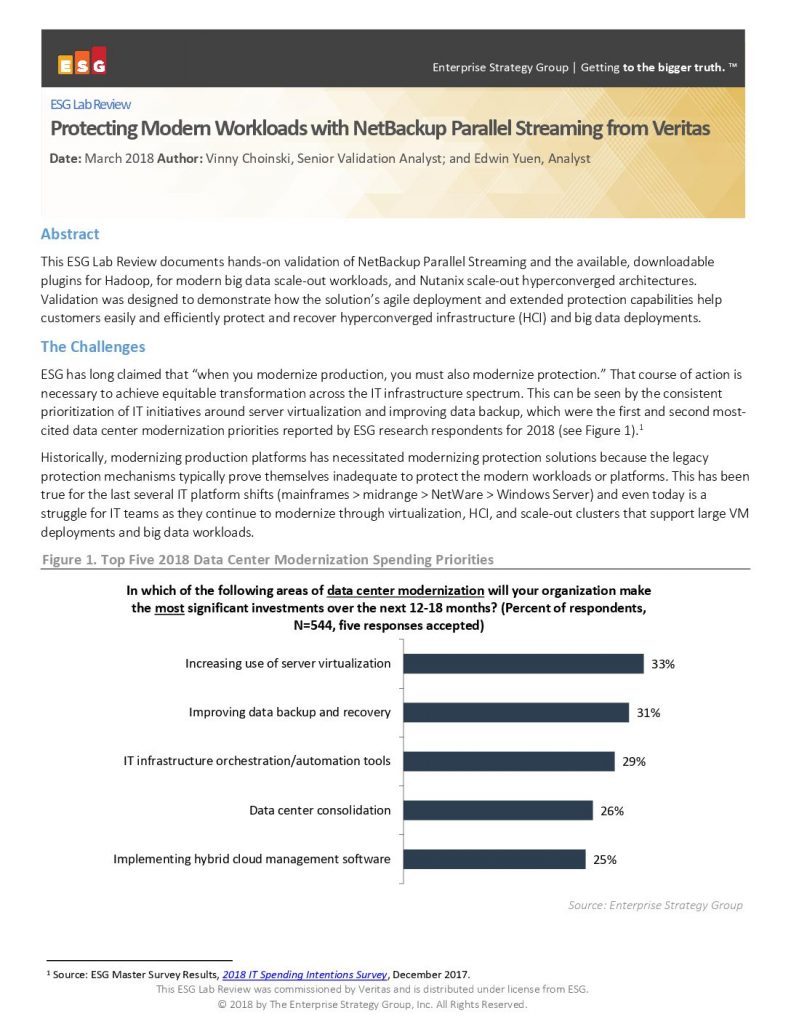 Protecting Modern Workloads with NetBackup Parallel Streaming from Veritas