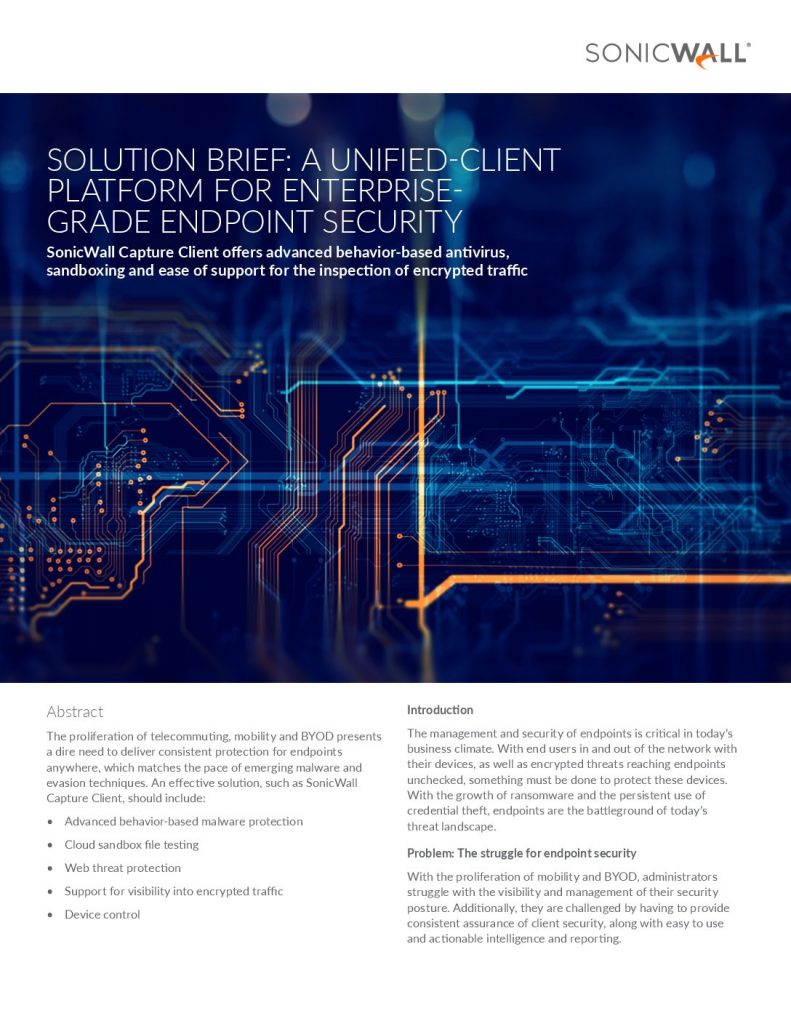 A Unified-Client Platform for Enterprise-Grade Endpoint Security