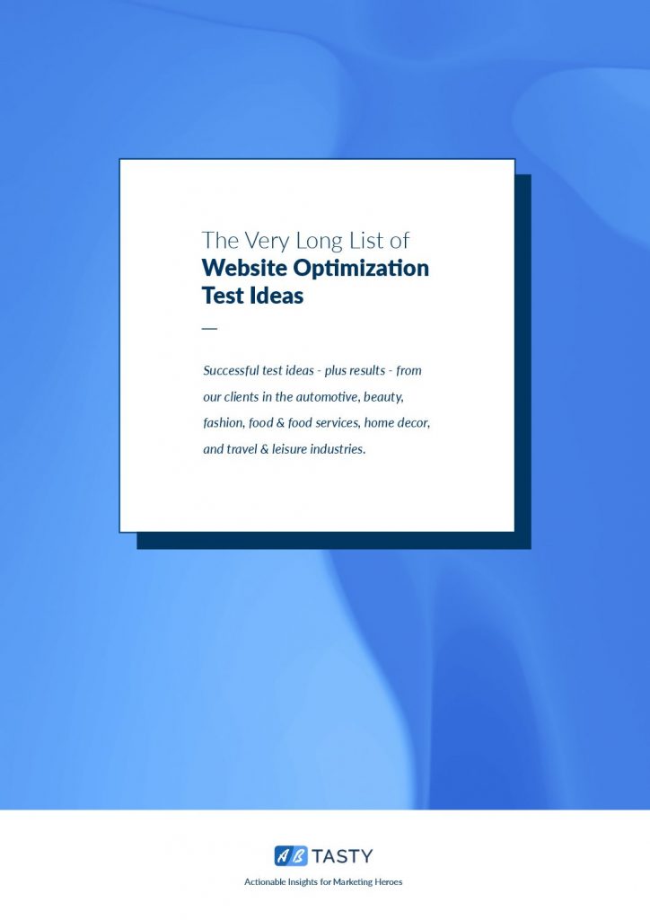 The Very Long List of Website Optimization Test Ideas