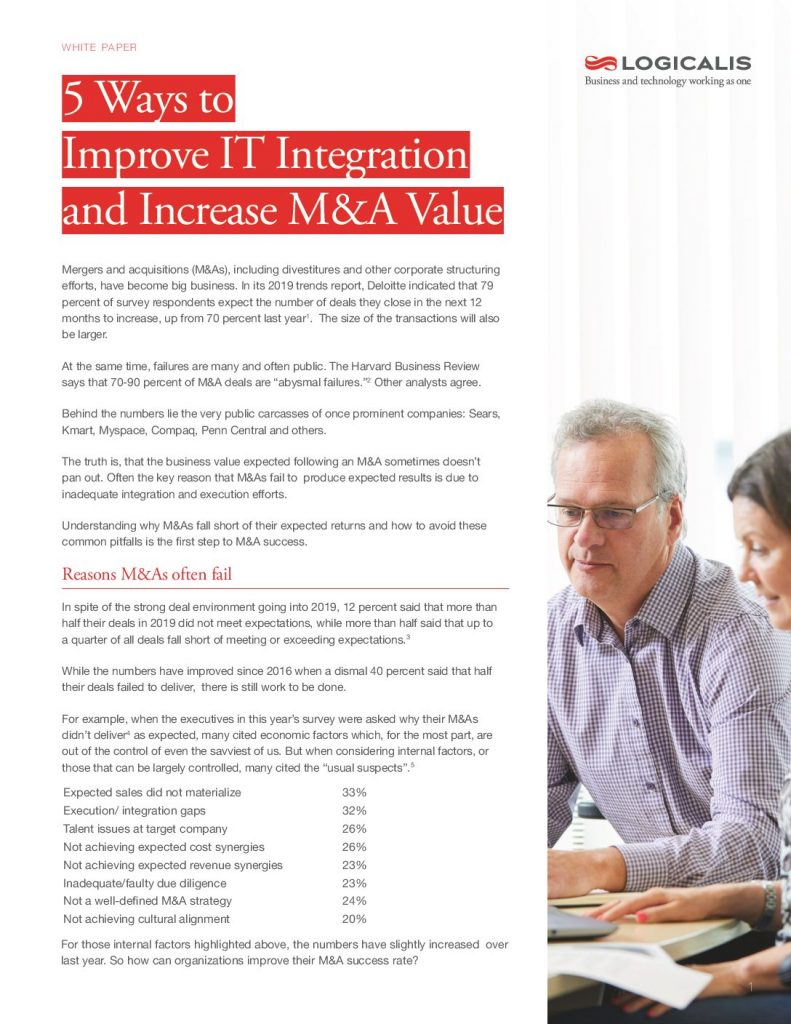 5 Ways to Improve IT Integration and Increase M&A Value
