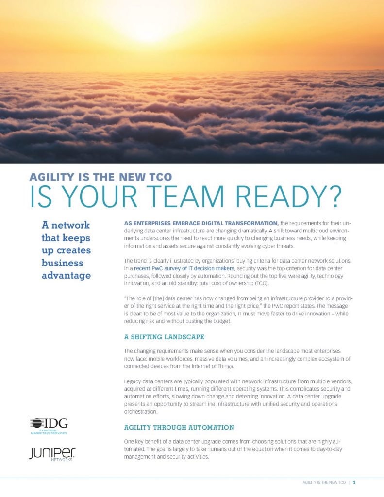 Agility is the New TCO