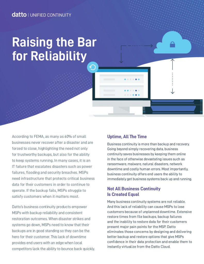 Raising the Bar for Reliability | DemandTalk
