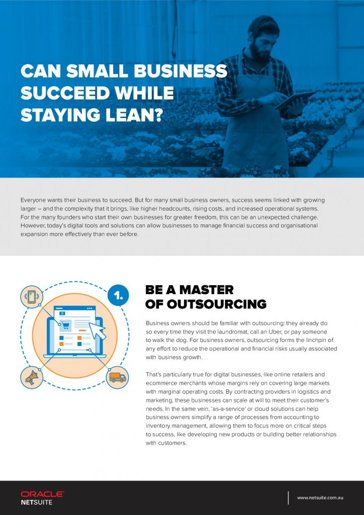 Can Small Business Succeed While Staying Lean