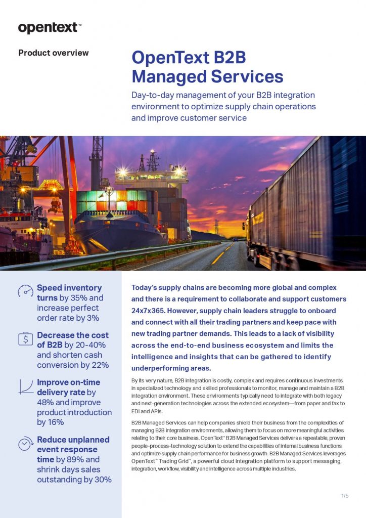 OpenText B2B Managed Services