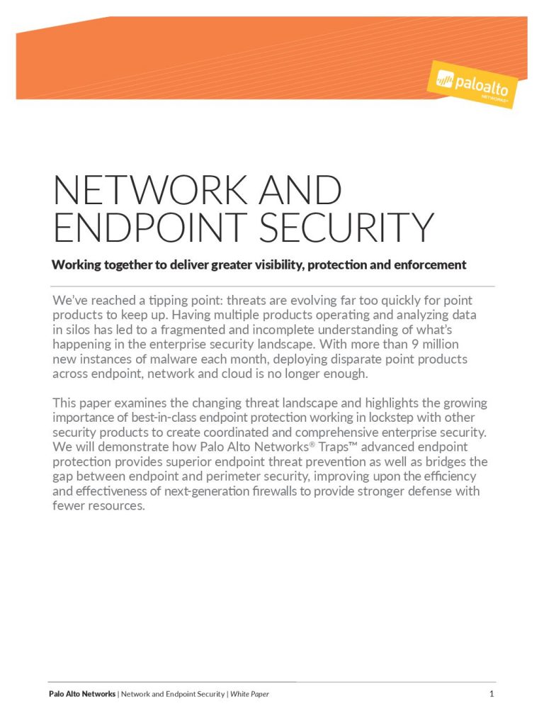 Combine Network and Endpoint Security for Better Visibility, Protection, and Enforcement