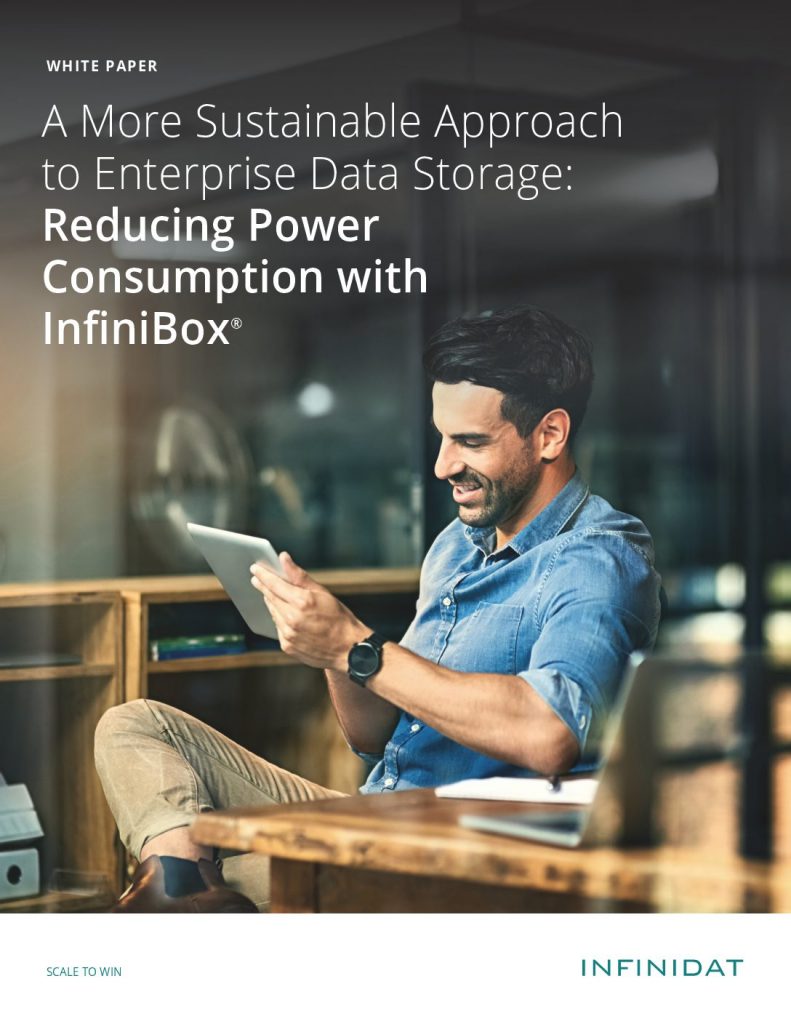A More Sustainable Approach to Enterprise Storage: Reducing Power Consumption with InfiniBox®