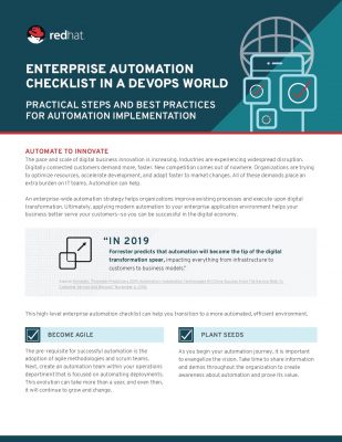 Automation Checklist Example Enterprise Automation Checklist In A DevOps World Whitepaper | TechDemand