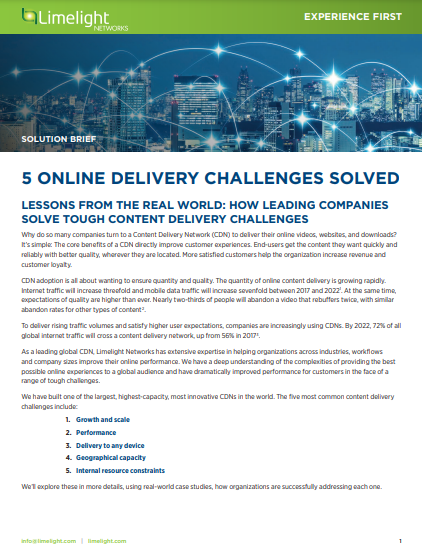 5 Online Delivery Challenges Solved