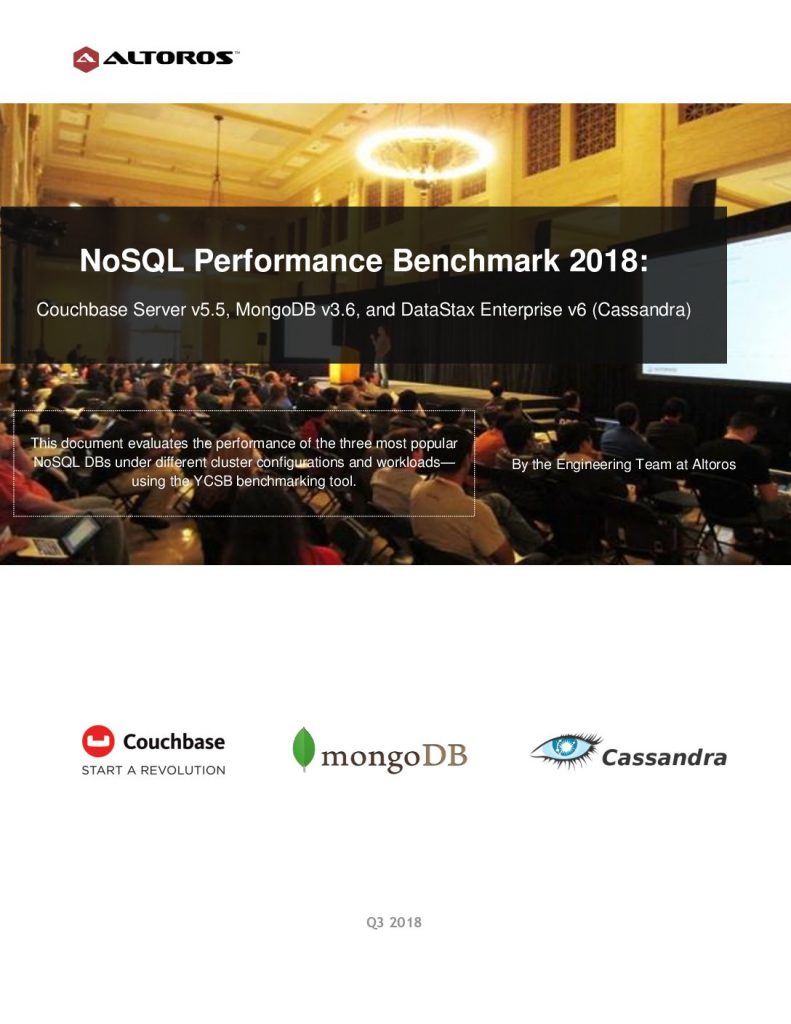 NoSQL performance benchmark 2018