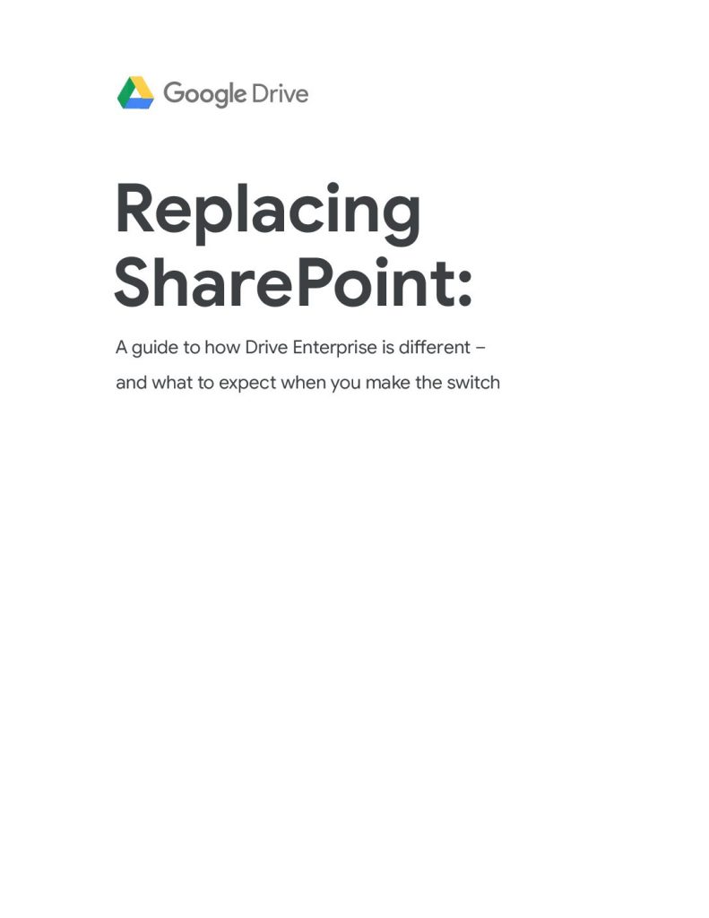 Replacing SharePoint: A guide to how Drive Enterprise is different – and what to expect when you make the switch