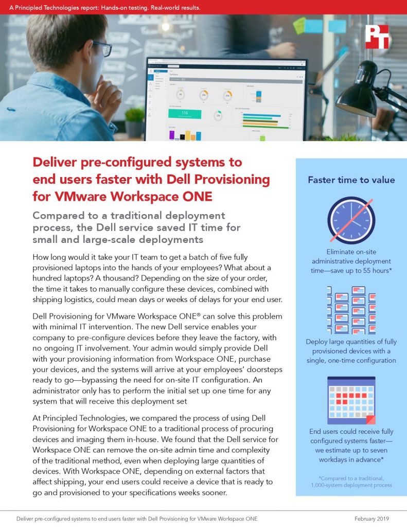 Deliver Pre-Configured Systems to End Users Faster with Dell Provisioning for VMware Workspace ONE