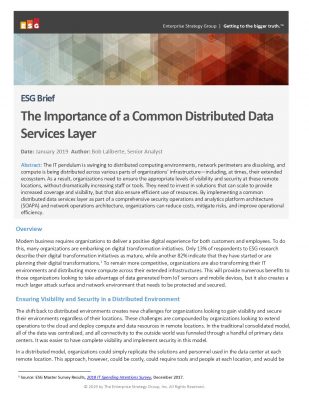 The Importance of a Common Distributed Data Services Layer Whitepaper ...
