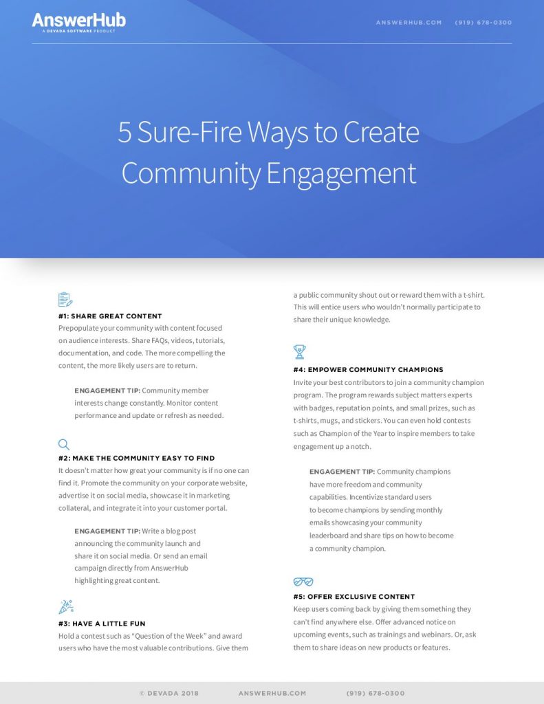 5 Sure-Fire Ways to Create Community Engagement