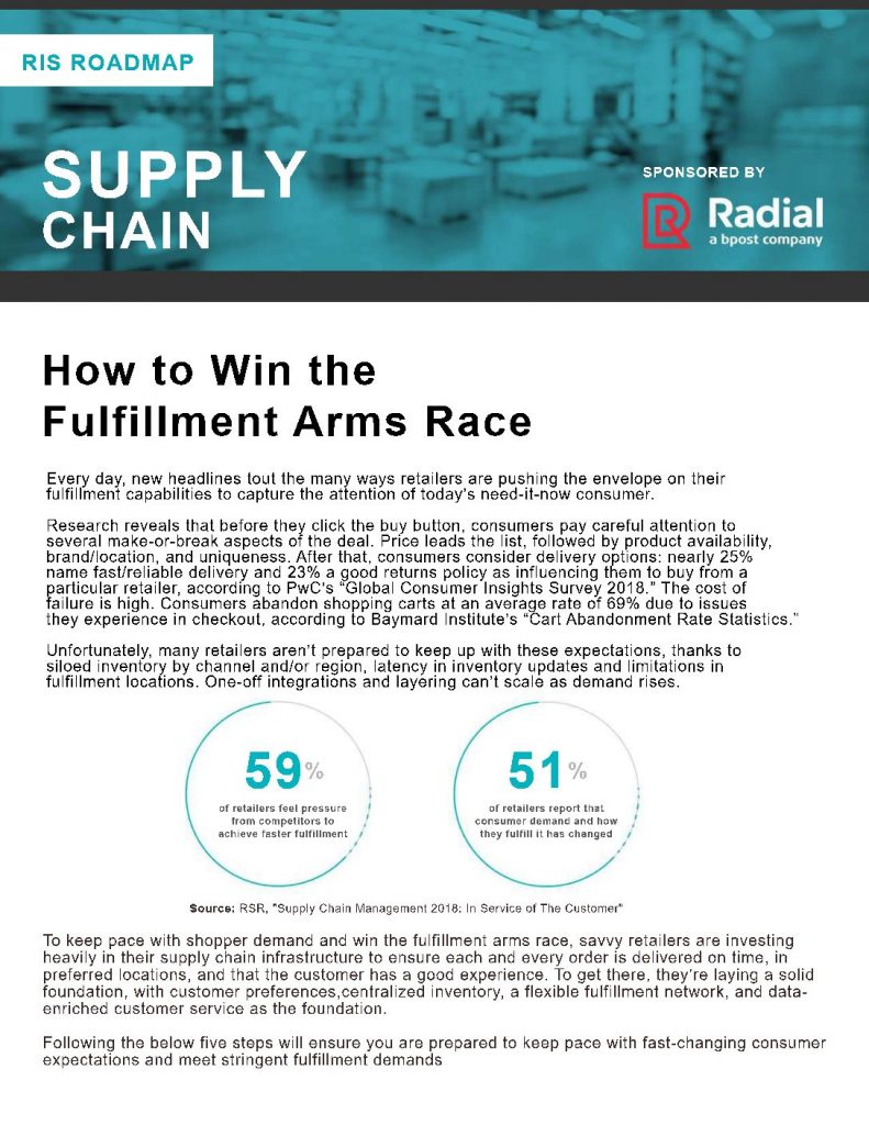 How to Win the Fulfillment Arms Race