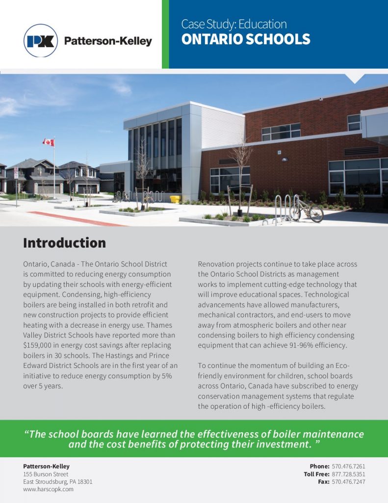 Case Study: Education ONTARIO SCHOOLS