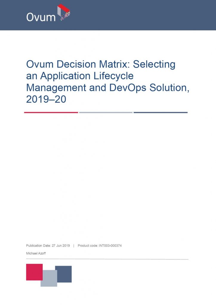 Ovum Decision Matrix: Selecting an ALM and DevOps Solution