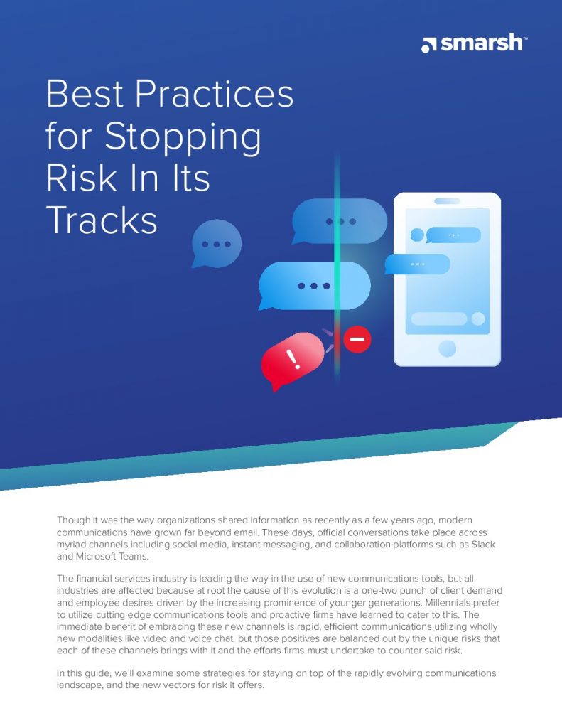 Best Practices for Stopping Risk in Its Tracks