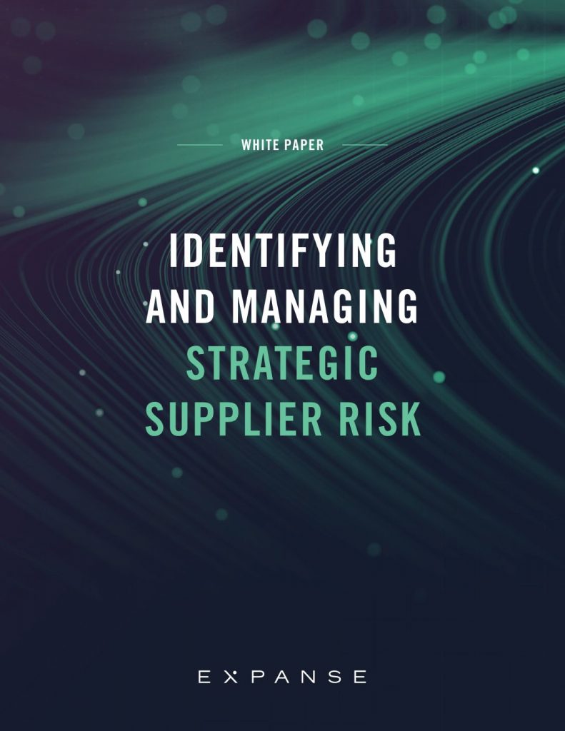 Identifying And Managing Strategic Supplier Risk