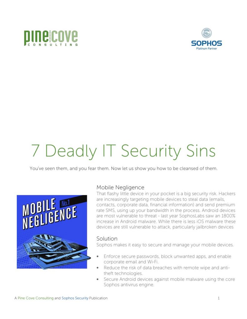 7 Deadly IT Security Sins