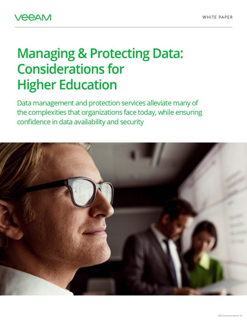 Managing  and  Protecting Data: Considerations for Higher Education