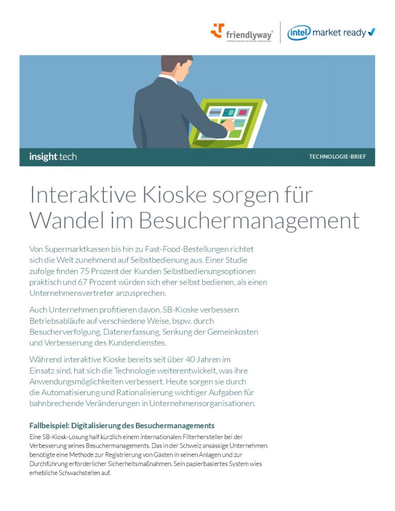 Interaktive Kioske sorgen für Wandel im Besuchermanagement