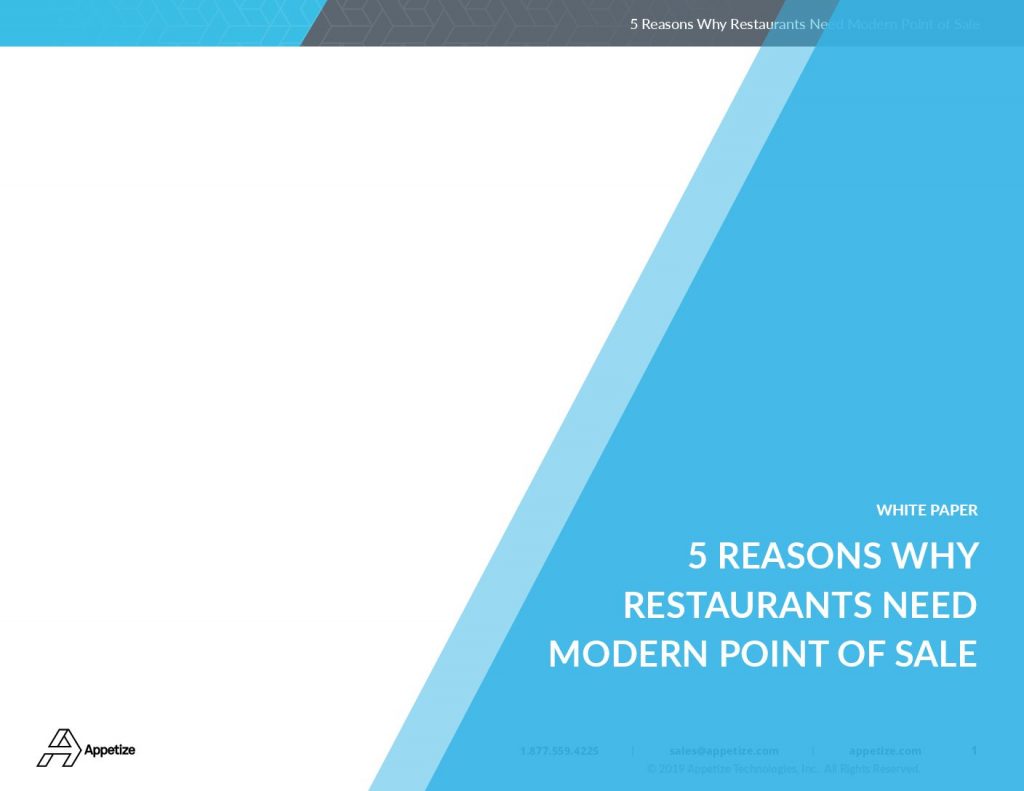 5 Reason Why Restaurants Need Modern Point of Sale