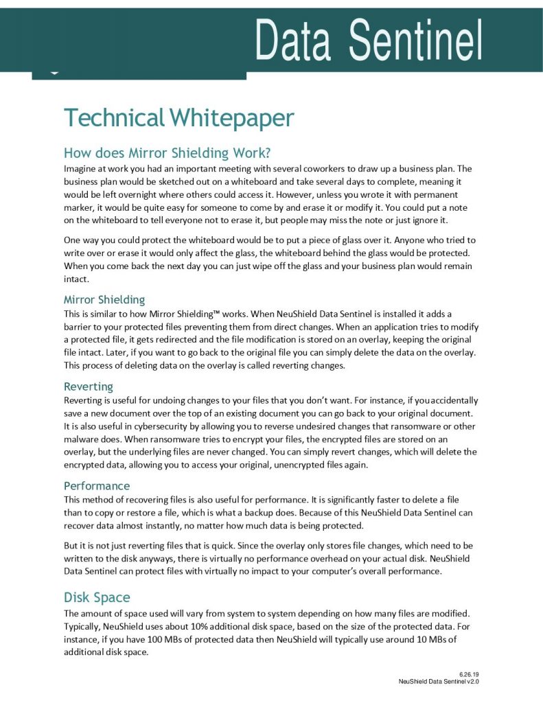 NeuShield Technical Whitepaper