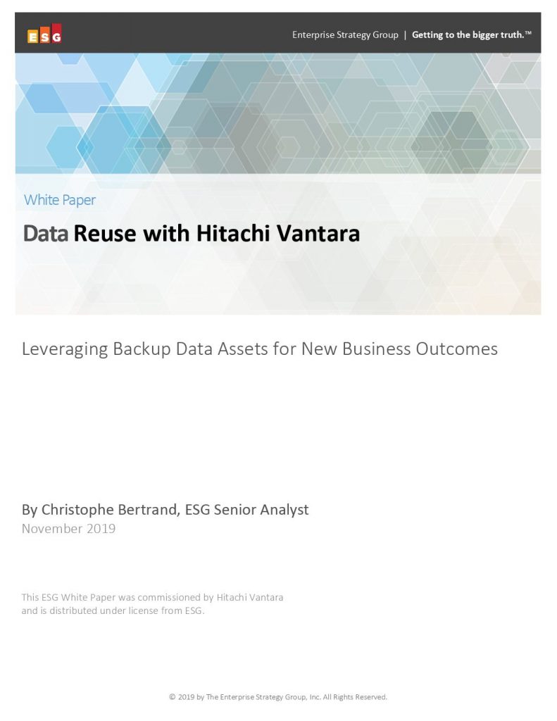 Data Reuse with Hitachi Vantara ESG