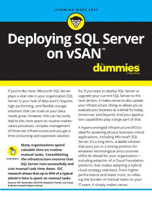 Deploying SQL Server on vSAN for Dummies Whitepaper |Network Demand