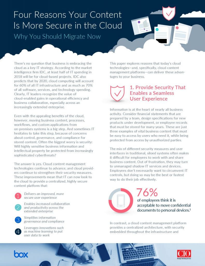 Four Reasons Your Content is More Secure in the Cloud