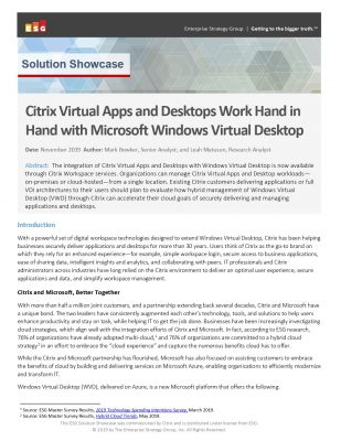 Citrix Virtual Apps and Desktops Work Hand in Hand with Microsoft ...