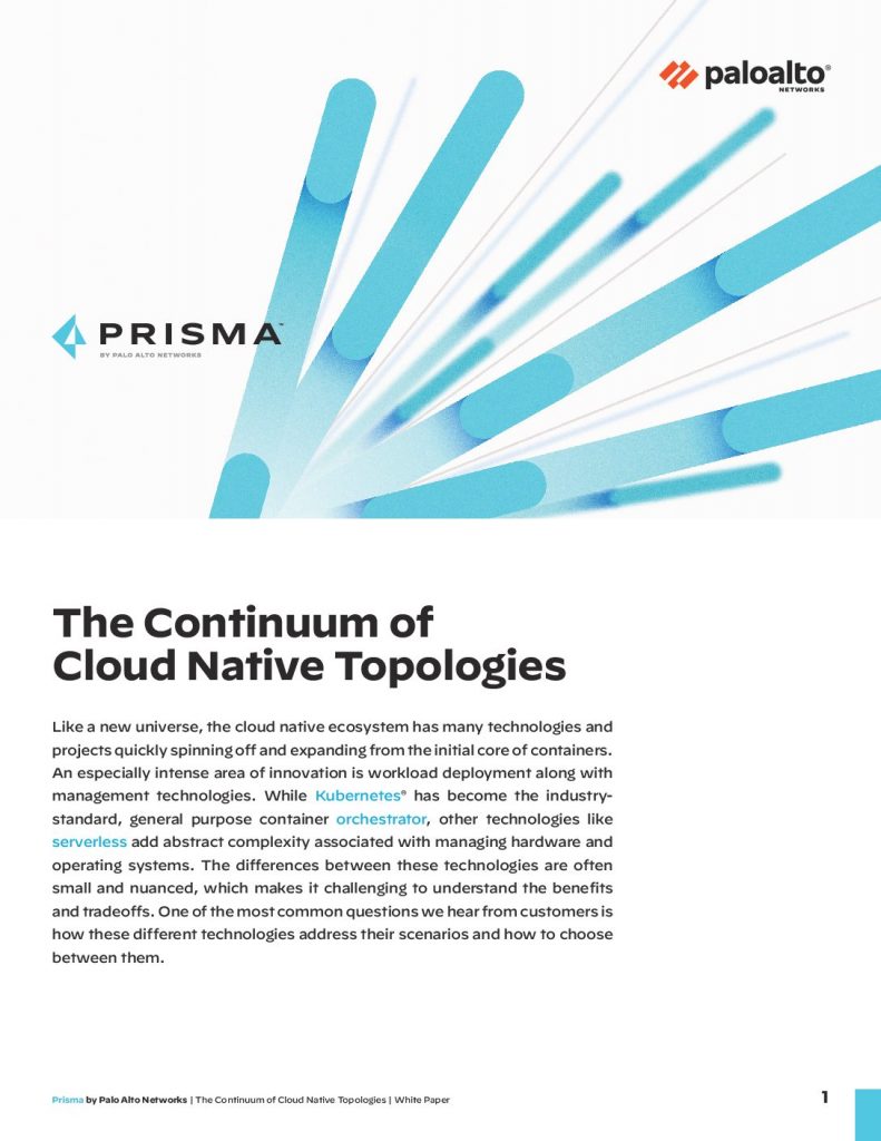 The Continuum of Cloud Native Topologies