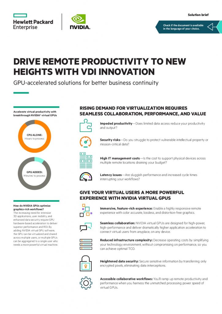 Drive Remote Productivity To New Heights With VDI Innovation