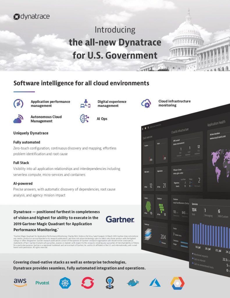 Dynatrace for U.S. Government Whitepaper