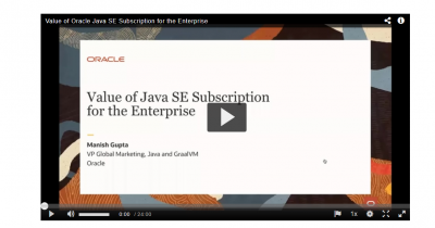 The Value of Java SE Subscription for the Enterprise | DemandTalk