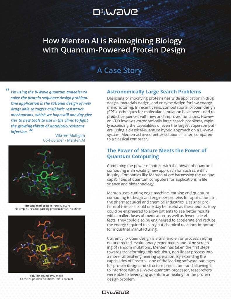 How Menten AI is Reimagining Biology with Quantum-Powered Protein Design