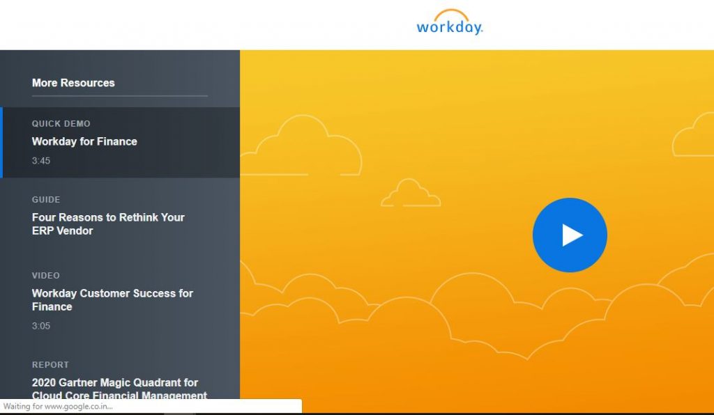 Workday for Finance Quick Demo