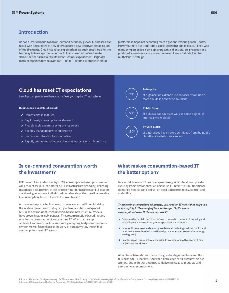 Flexible Consumption Solution Guide