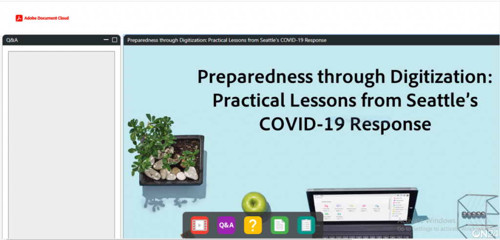 Preparedness through Digitization