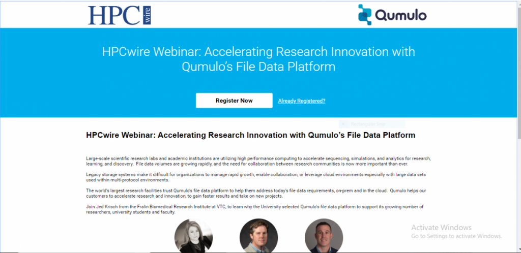 Accelerating Research Innovation with Qumulo’s File Data Platform